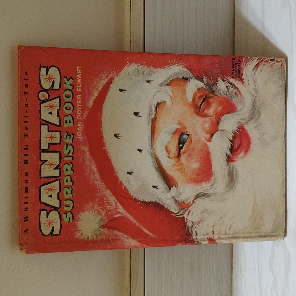 Vintage 1966 Santa's Surprise Book Joan Potter Elwart (Big tell-a-tale books)